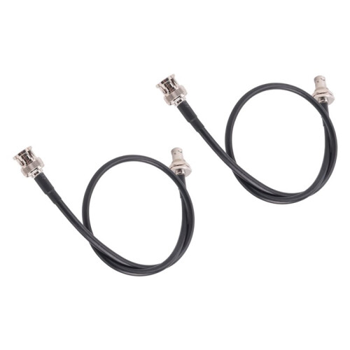 Wireless Microphone Antenna Extension Cable 2ft with BNC Connector, 2-Pack for Rack Mount Systems
