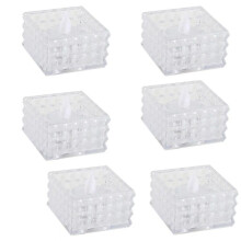 Candle Lights 6pcs Led Tea Lights Candles Electric Flameless Candles Fake Home Decorations for Wedding Halloween