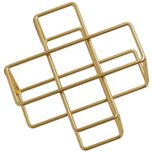5 Grid Metal Wine Rack Red Wine Bottle Storage Wine Display Rack Bar Desktop Decoration Cabinet Display Home Decoration