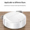 Automatic Sweeping Robot Portable  Home Robotic Vacuum Cleaner USB Rechargeable Wet Dry Sweeping Machine Black 6
