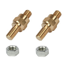 2 Stück Seitlich Montierte Batterie-Kupferschraube 3/8 Seitliche Batteriepolschraube 3/8 Zoll-16 - 3/8 Zoll-24