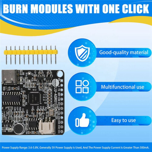 New LU-ASR01 Intelligent Speech Recognition Module Offline Recognition Customized Phrase LD3320 One Click Burning Module 2