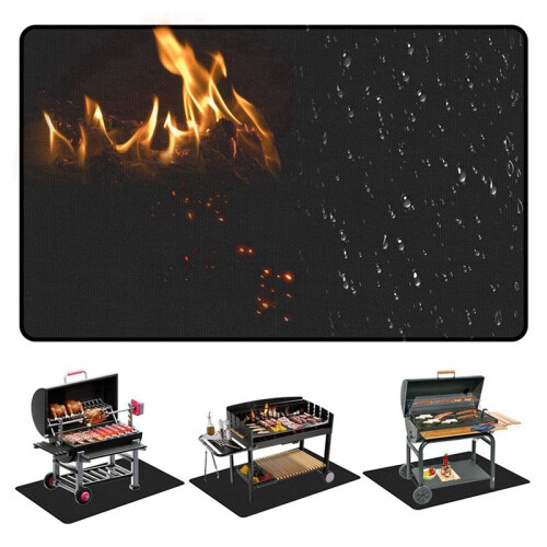 Fire Pit Mat for  Bonfire,Fireproof Firepit Mat Portable Fire Pit Pad for Deck Patio Protect Mat 11.8x11.8 in 1