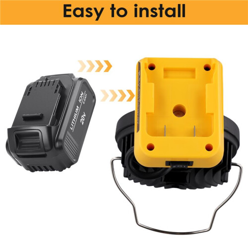For  18V 20V Battery 4inch 18W Work LED Light 6500K LED Outdoor Engineering Light 2