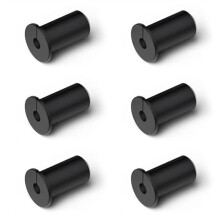 6PCS Muurdoorvoertules 3/4Inch Muurdoorvoertule voor Ethernet-Kabel 19mm Diameter Gat Kabelrouteringsset