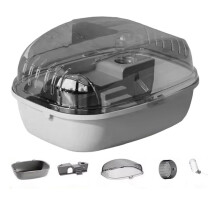 Jaula para Hámster, Juguete para Patinar Sobre Ruedas, Castillo Transparente, Adecuado para Ratones, Hámster, Conejillo de Indias, Accesorios para