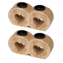 Heart Shaped Candlestick Candle Holder Tea Lights Rustic Wedding Candles Valentine'S Day Room Decoration