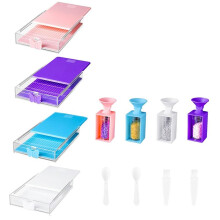 12-Pak Trabricks Stackable Diamond Art Trays z Pokrywkami, Zestawy do Malowania Diamentami dla Dorosłych do Samodzielnego Tworzenia Dzieł Sztuki E