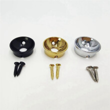 TL Round Socket Electric Guitar Audio Output Jack Socket Socket TL Guitar Jack Electric Bass Output Black