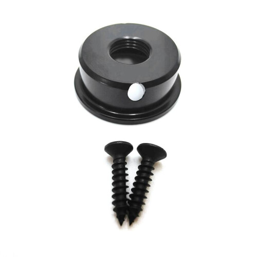 TL Round Socket Elgitarr Ljudutgång Jack Socket Socket TL Guitar Jack Elbasutgång Svart