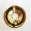 TL Round Socket Elgitarr Ljudutgång Jack Socket Socket TL Guitar Jack Elektrisk Basutgång Guld 9