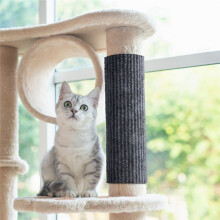 Cat Scratching Climbing Carpet Mat Adhesive Trimmable Cat Covered Pad Replace for Couch Corner Wall Cat Scratcher