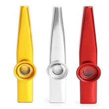 3 Sets Metall-Kazoo-Musikinstrumente für Gitarre, Ukulele, Leicht zu Erlernen