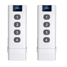 2 Dispositivos de Control Tuya ZigBee, Interruptor de Escena Inalámbrico Inteligente, Controles Remotos Portátiles de 4 Teclas para la Vida
