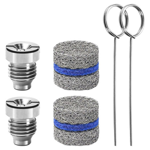 1.1mm Hole Foam Cannon Nozzle Kit for Foam Cannon Replacement Threaded Nozzle Tip and Mesh Filter with Cleaning Tool B