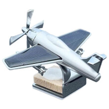 Aereo Rotante Ad Energia Solare Decorazione per Aereo da Tavolo Decorazione per Interni Decorazione per Auto Regalo di Compleanno per Bambini,B