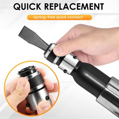 Quick Change Chisel Retainer, Retaining Quick Chuck Attachments, Air Chisel Spring Retainer for Fixing Most Air Shovels 1