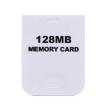 White Memory Card High Speed Flash Memory Chip Easy to Use for Gamecube GC NGC Game 128MB