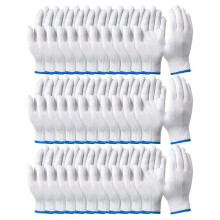 24 Pairs Cotton Hand Working Gloves White Cotton Liners Gloves for Safety Work Gloves Thicker Men Women