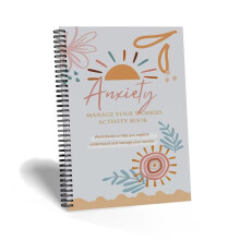 Anxiety Management Workbook for Adults, Spiral-Bound Relax Journal, Mindfulness and Anxiety Reduction, Anxiety Relief