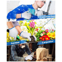 24 Pairs Cotton Hand Working Gloves White Cotton Liners Gloves for Safety Work Gloves Thicker Men Women