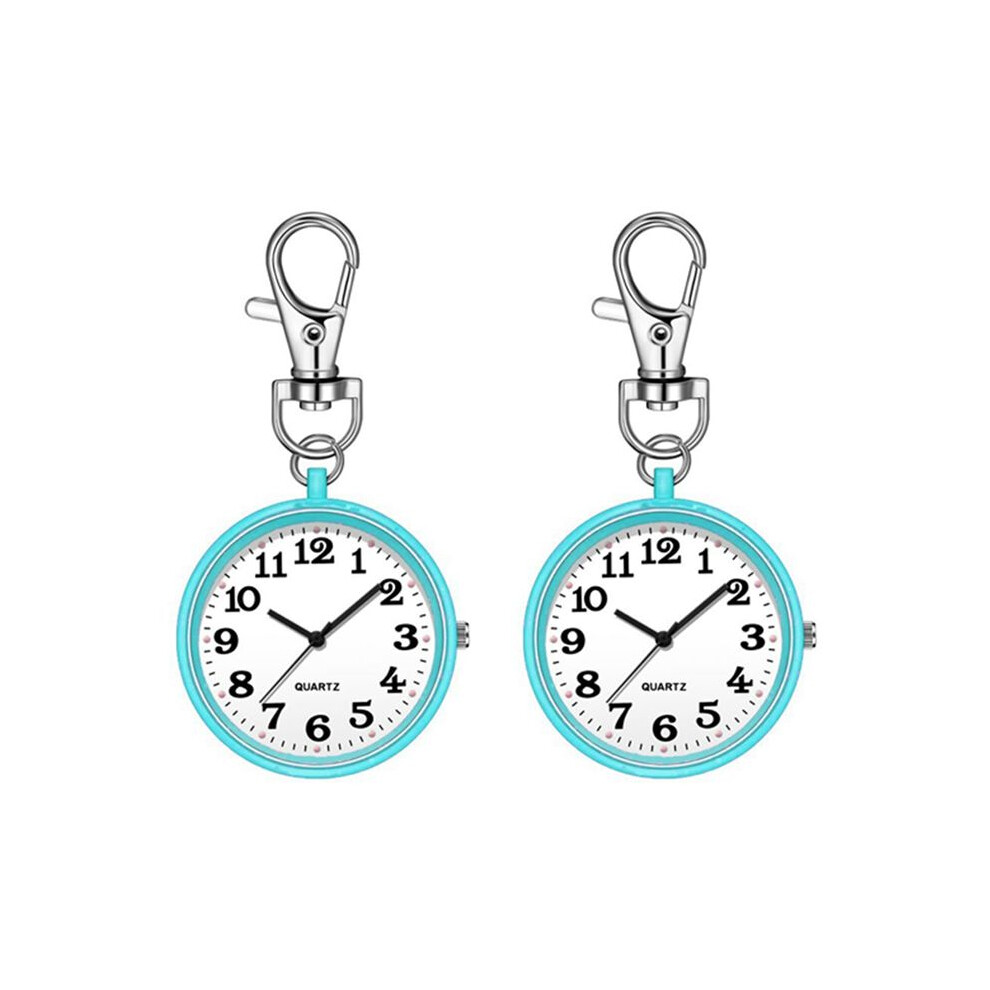2Pcs Nurses Watches For Women Quartz Pocket Watch With Key Buckle Hanging Digital Watch Clip For Nurses Doctors 4711362272412