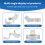 KU Band LNB Holder for Satellite Dishes 20mm Plastic Bracket,  for Multiple Dish Sizes 5