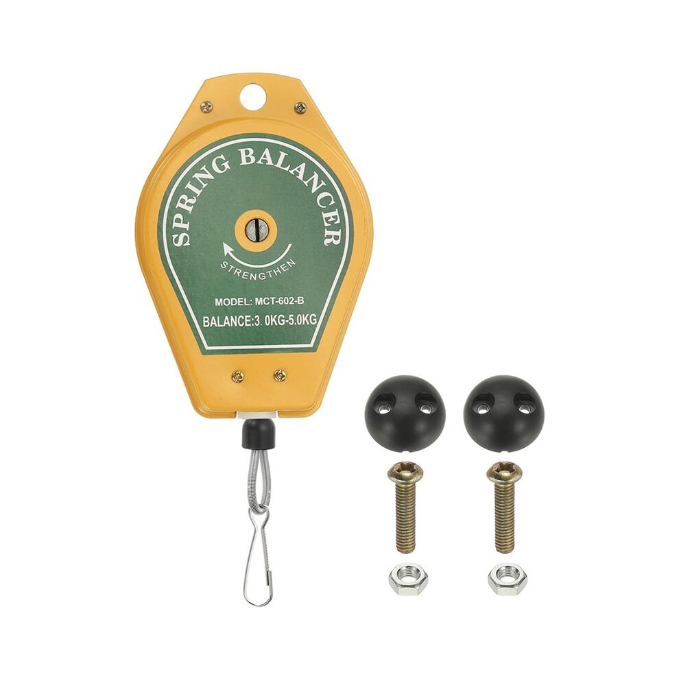 Retractable Spring Balancer, Bearing Spring Tool Load Balancer 4 Feet Adjustable Cable Retractor 6.6-11Lbs (3-5Kg) 4712522503438