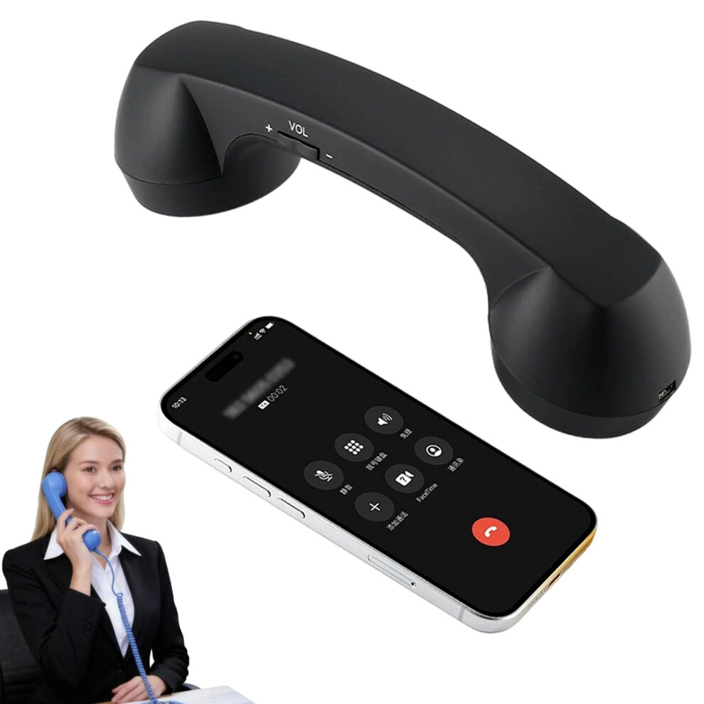 Retro Phone Handset Bluetooth Vintage Telephone Receiver With Mic For Iphone Android Radiation Reduction 9169991229577