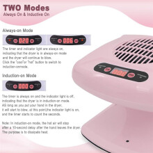 Nail Dryer for Regular Polish,300W Nail Drying Fan with Auto Sensor,Hot & Cold Air Nail Drying Fan for Salon (EU)
