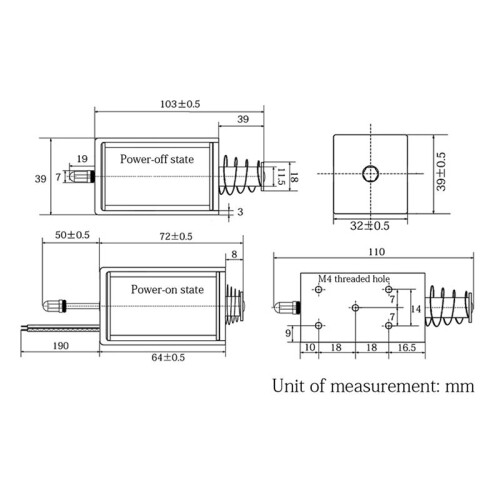 LY-1264B  Eletroímã Push Pull Poderoso 12v Curso Solenóide 30mm Bobina Magnética Ímã Telescópico Elétrico 1