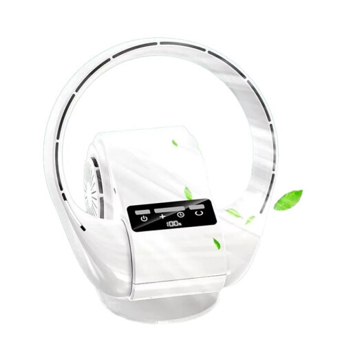 Wall Fan Remote Control 2 in 1 Leafless Fan Table Wall Shaking  Remote Control Silent Wall-Mounted Desktop Fan