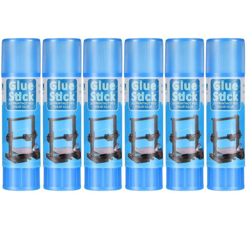 3D Printer Glue Sticks PVP Solid Glue Sticks for 3D Printer Hot Bed Removing Printing Models(6 Pieces)