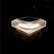 Solar Post Cap Lights Outdoor Deck Fence Post Lights Solar Powered Waterproof Fence Post Lights