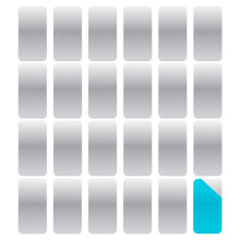 24pcs Adhesive Metal Plates for Magnetic Mounts, 2.36x1.18in Strips with Adhesive Backing for Magnets Non-Steel Vents