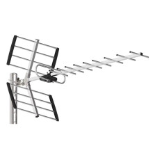 Antenne TV Numérique Haute Définition D'Extérieur avec Portée Jusqu'à 320 , Antenne TV pour Grenier ou Toit, Chaînes TV 4K Gratuites.