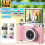 4K CCD 8X Digital  Camera for Student 48MP Compact Digital Photography Camera 180 Flip Screen Selfile Camera White 3