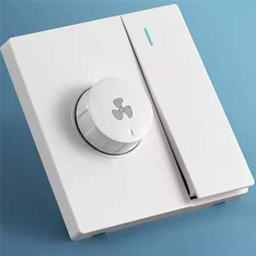 Brushed Eu Universal 1gang 2way Light  with Fan Speed Control ,Range Hood Ceiling Fan  Panel AC 2
