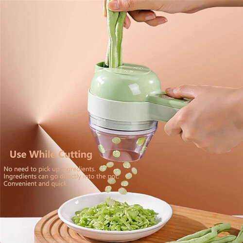 5 in 1 Electric Vegetable Cutter Set Portable, Rechargeable, Wireless Food Processor and Chopper Machine for Pepper 2
