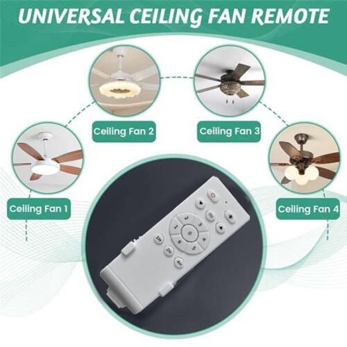 Universal Ceiling Fan Remote Control Kit Low Voltage 40w  Fan Light Driver Controller 6-Speed & Timing Remote 2