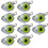 10pcs Swing Jig  Weights Soft Lure Group Sinker Weights for Fishing Easy Hook Combo Aggravated Design 5g 1