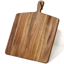 Acacia Wood Cutting Board with Handle, Large 17x13 Chopping and Charcuterie Serving Board for Meat, Vegetables and Parties