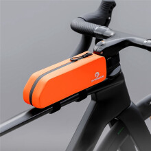 OFFBONDAGE Waterproof Bicycle Top Tube Bag Cycling Front Frame Bag for MTB and Road Bikes Bolt and Belt Riding Accessory Black