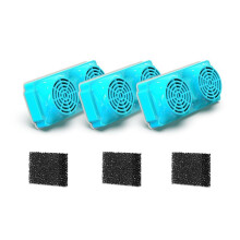 Cat Water Fountain Filter for 108oz/3.2L Wireless Cat Fountain Replacement Filters for Stainless Steel Pet Fountain 6Pcs