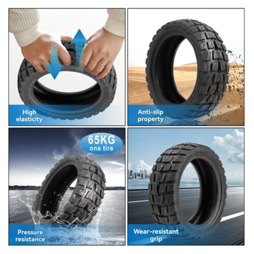 Pneu Externo 10x2.75-6.5 para Scooter Elétrica Speedway 5  3, Pneu Off-Road Sem Câmara de 10 Polegadas, Peças, 1 Peça 1