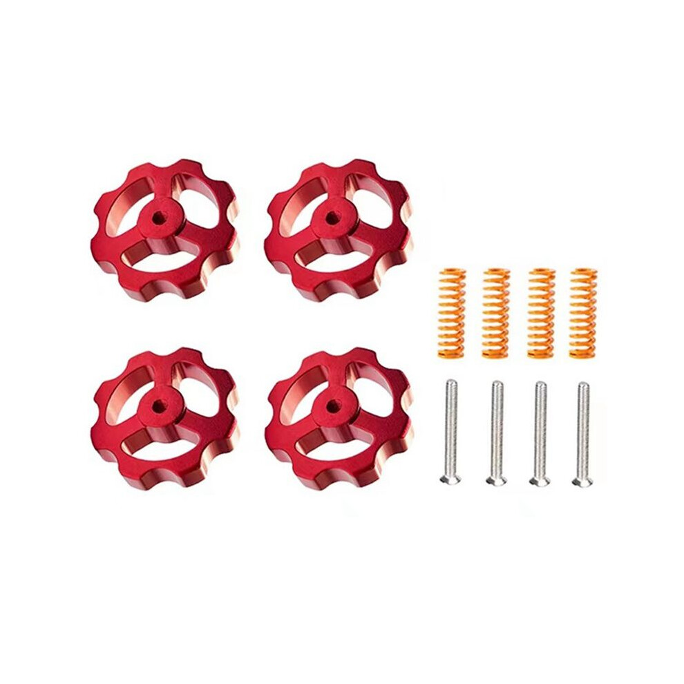 Metal Leveling Nuts Hand Twist Nuts Set For 3/3 Pro/3 V2/3 Max, 5/5 / 5 Pro, Cr10 3D Printer 4712691493288