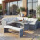Poly-Rattan-Garnitur MCW-A29, Gartengarnitur Sitzgruppe Lounge-Esstisch-Set Sofa 2