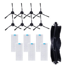 15 Pièces de Rechange pour Aspirateur Robot pour Laresar Mars01: Brosse Rotative, Brosse Latérale et Filtres HEPA