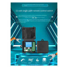 433Mhz Wireless Remote Control 12V 1CH Relay Receiver Module for Home Automation Black