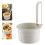 2025 New Faucet Hanging Strainer,Kitchen Sink Drain Strainer,Press Automatic Dumping Kitchen Draining Basket White 3